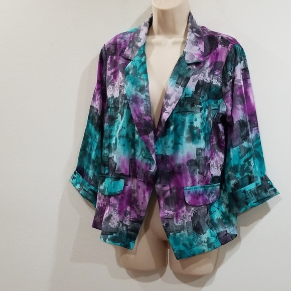 Hp🕺💃Pretty Rebellious women's multi color blazer - Picture 2 of 8